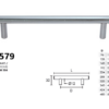 Conset Πόμολο Λαβή Για Έπιπλα Χρώμιο C579 S04/S04 (1Τμχ)