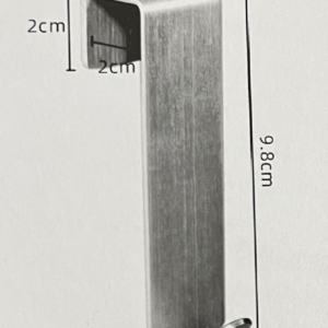 Frans Interior Design Κρεμάστρες Πόρτας Inox (2Τμχ)